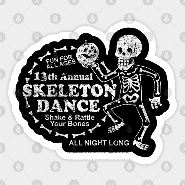 Skeleton Dance Sticker by chrisraimoart